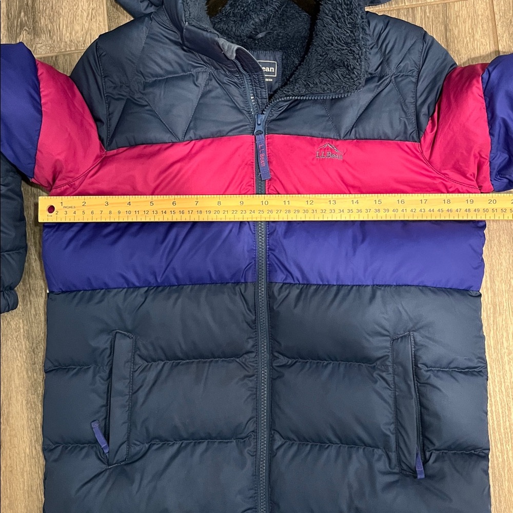 LL Bean Kids Down Puffer Sz L 14-16 - Picture 6 of 7